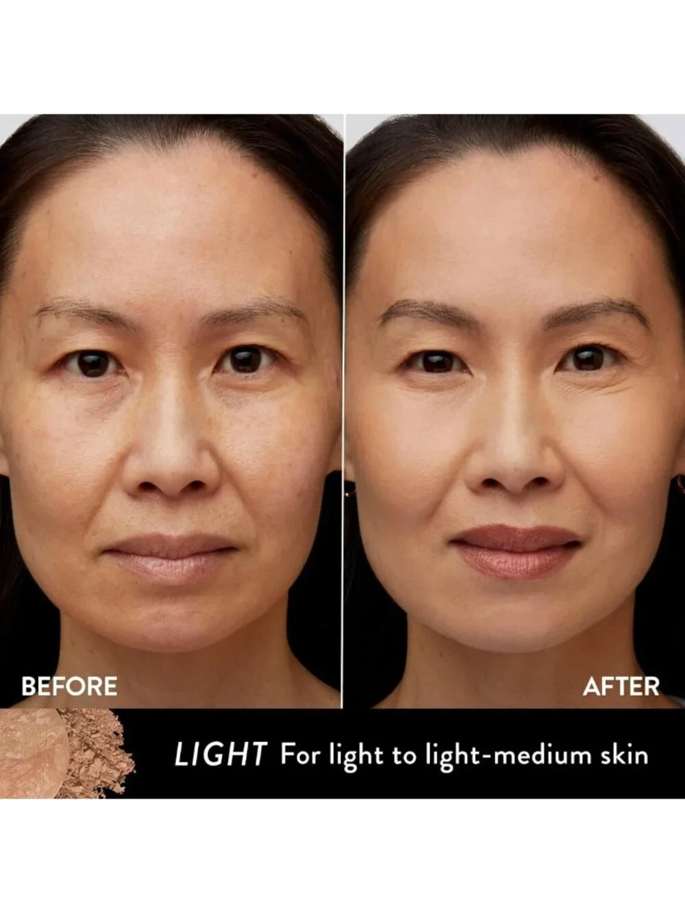 Baked Balance-n-Brighten Powder Foundation - Lightweight, Flawless Finish, Light